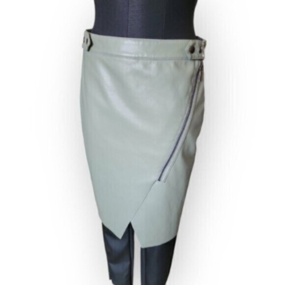 ESQUALO Faux Leather Pencil Skirt Sz 10 NWT - Picture 1 of 12